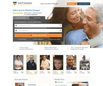 Rebyata.com(Dating site InterFriendship) Screenshot