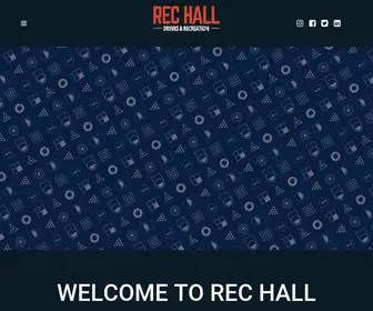 Rec-Hall.com(Indoor/outdoor entertainment complex with a restaurant and sports bar) Screenshot