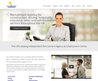 Rec-Solutions.net(Recruitment Agency & Employment Agency from Recruitment Solutions) Screenshot