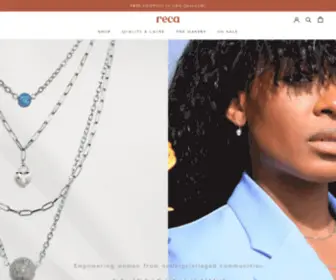 Reca.co.nz(Ethical, Handcrafted, Effortless Jewellery Made by Women) Screenshot