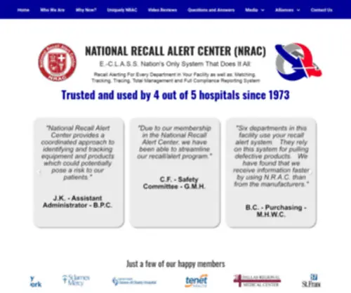 Recallalert.org(Recallalert) Screenshot