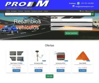 Recambiosprom.com(Tienda de recambios y repuestos de coches en Madrid) Screenshot