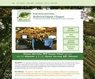 Recamft.org(Redwood Empire CAMFT) Screenshot