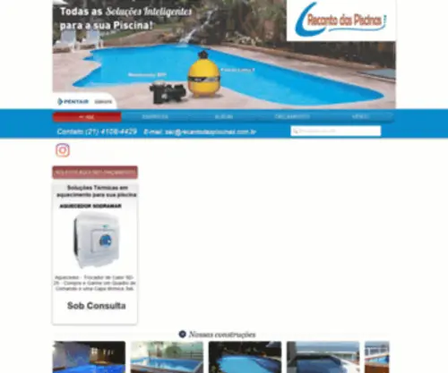 Recantodaspiscinas.com.br(Recanto das Piscinas RJ) Screenshot