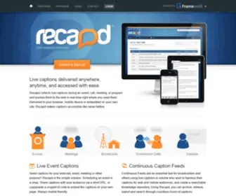 Recapd.com(Recapd) Screenshot