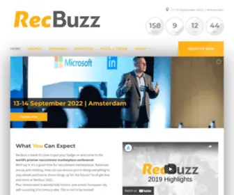 Recbuzzconference.com(RecBuzz Conference) Screenshot