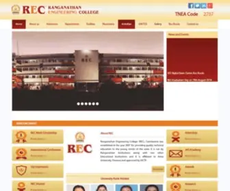 Reccbe.ac.in(Sri Sai Ranganathan Engineering College) Screenshot