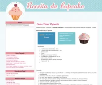 Receitadecupcake.com.br(Receita Básica de Cupcake Simples) Screenshot