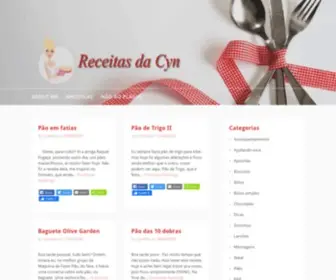 Receitasdacyn.com.br(Receitas da Cyn) Screenshot