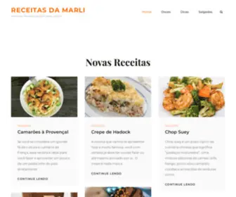 Receitasdamarli.com(Receitas da Marli) Screenshot