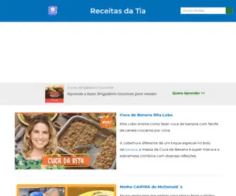 Receitasdatia.com.br(Receitas da Tia) Screenshot