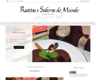 Receitasesaboresdomundo.com(Culinary blog) Screenshot