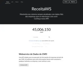 Receitaws.com.br(Receita WS) Screenshot