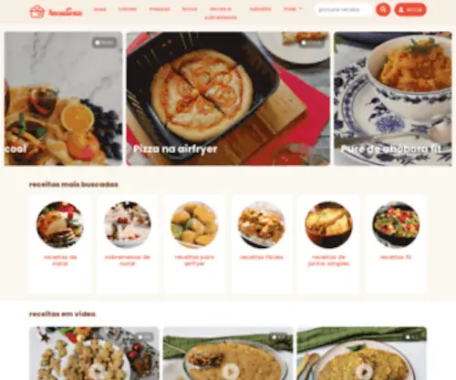 Receiteria.com.br(Em busca de ótimas receitas e grandes histórias) Screenshot