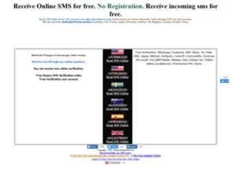 Receiveonlinesms.biz(Receive SMS Online) Screenshot