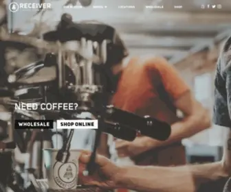 Receivercoffee.com(Receiver Coffee Company) Screenshot