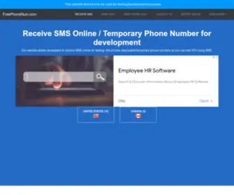 ReceivetXt.com(Receive SMS Online) Screenshot
