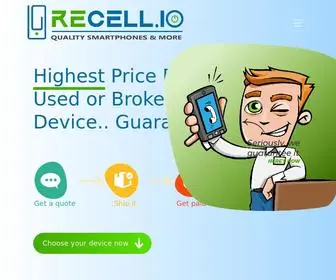 Recell.io(Sell Your Used or Broken Apple Device for Cash) Screenshot