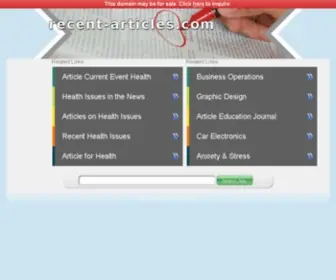 Recent-Articles.com(1分28网) Screenshot