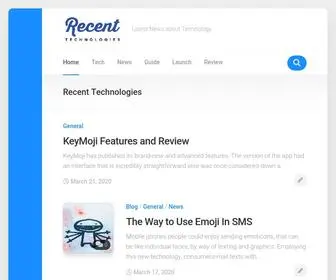 Recenttechnologies.in(Recent Technologies) Screenshot