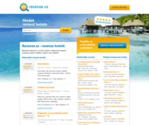 Recenze.cz(Hotelů) Screenshot