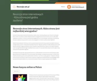 RecenzJe.net.pl(Recenzje stron internetowych) Screenshot