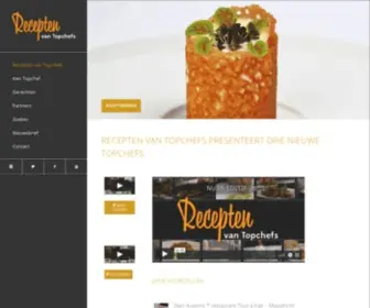 Receptenvantopchefs.nl(Recepten van Topchefs) Screenshot