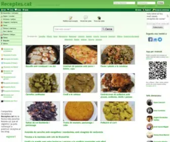 Receptes.cat(La xarxa social de les receptes de cuina en catal) Screenshot