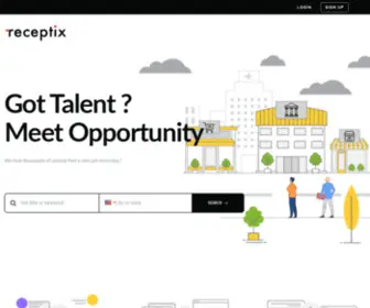 Receptixmail.com(Your job search) Screenshot