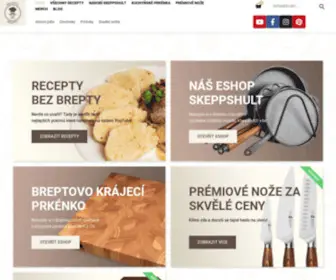 Receptybezbrepty.cz(Recepty bez Brepty) Screenshot