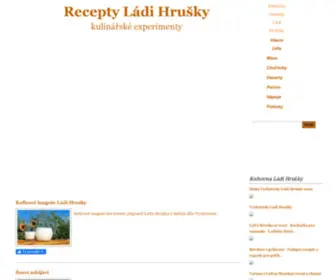 Receptyhrusky.cz(Recepty Ládi Hrušky) Screenshot