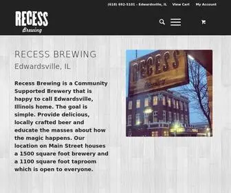 Recessbrewing.com(Recess Brewing) Screenshot