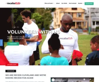 Recesscleveland.com(We use pop up events featuring a combination of kickball) Screenshot