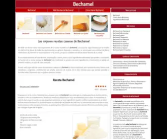 Recetabechamel.com(Trucos para hacer bechamel casera y las mejores recetas) Screenshot