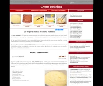 Recetacremapastelera.com(Crema Pastelera) Screenshot