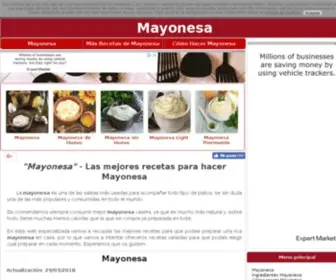Recetamayonesa.com(Las mejores recetas para hacer mayonesa casera) Screenshot