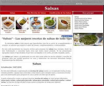 Recetasalsas.com(Ideales para carnes) Screenshot