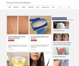 Recetascaserasdebelleza.com(Recetas Caseras De Belleza) Screenshot