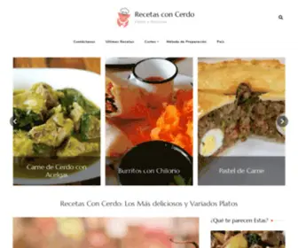 Recetasconcerdo.com(Recetas Con Cerdo: Los Más deliciosos y Variados Platos) Screenshot