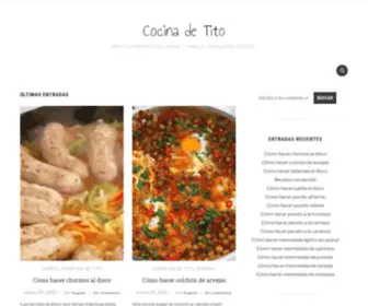 Recetasdetito.com.ar(Cocinando con Tito) Screenshot