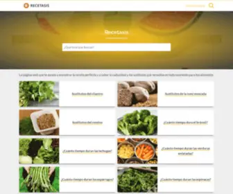 Recetasis.com(Recetasis) Screenshot