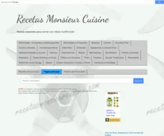 Recetasmonsieurcuisine.com(Recetas Monsieur Cuisine) Screenshot