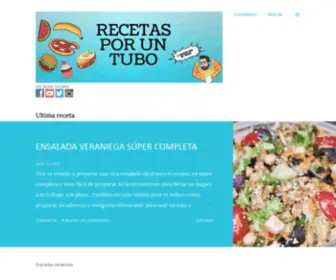 Recetasporuntubo.com(Recetas Por Un Tubo) Screenshot