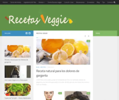 Recetasveggie.com(Web Hosting Services) Screenshot
