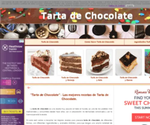 Recetatartadechocolate.com(Receta Tarta de Chocolate) Screenshot