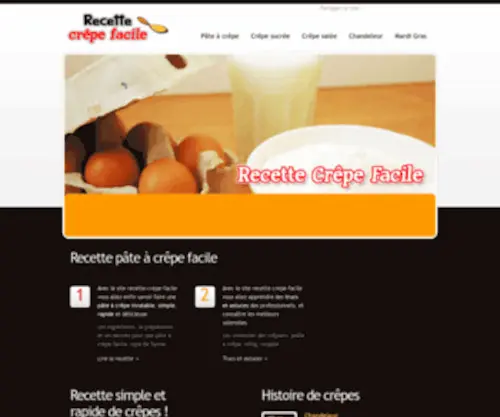 Recette-Crepe-Facile.fr(Recette crêpe facile) Screenshot