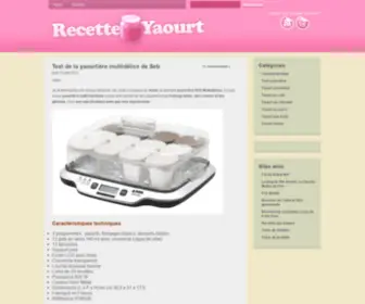 Recette-Yaourt.fr(Recettes de Yaourts maison) Screenshot