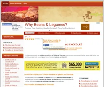Recettegateauauchocolat.com(RECETTE GATEAU au CHOCOLAT) Screenshot