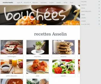 Recettes-Asselin.com(RECETTES ASSELIN) Screenshot
