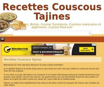 Recettes-CousCous-Tajines.com(Recettes Couscous Tajines) Screenshot